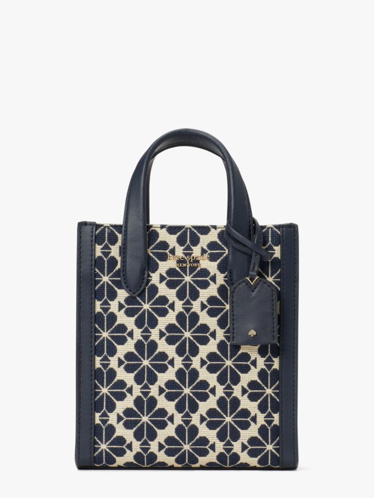 Kate Spade スペード フラワー ジャカード マンハッタン ミニ トート