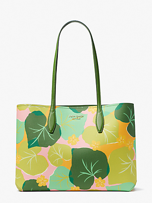 all day cucumber floral large tote by kate spade new york non-hover view