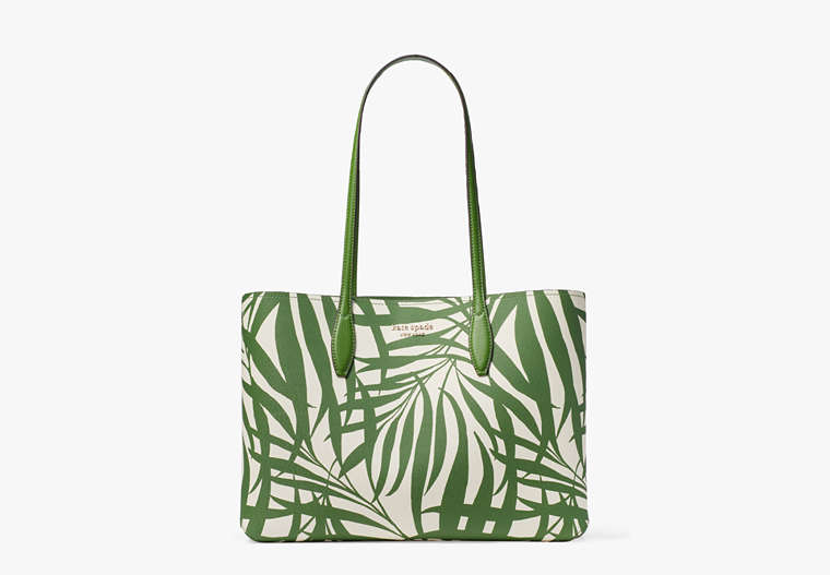 All Day Palm Fronds Large Tote, Bitter Greens Multi, Product