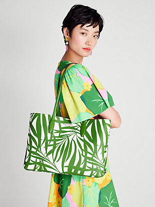 all day palm fronds large tote by kate spade new york hover view