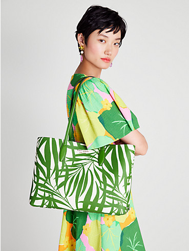 All Day Palm Fronds Tote Bag, groß, , rr_productgrid