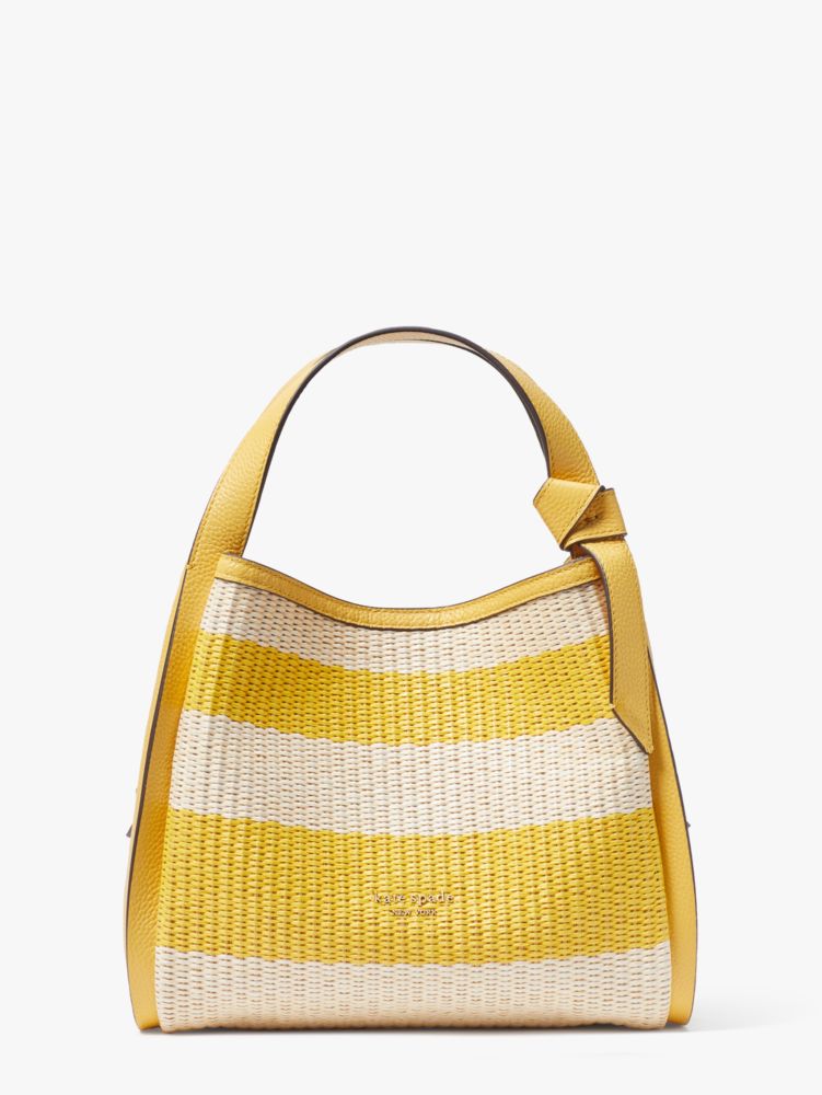 Knott Striped Straw Medium Crossbody Tote | Kate Spade New York