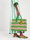 manhattan striped straw large tote, , s7productThumbnail