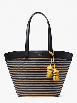 the pier striped medium tote by kate spade new york non-hover view