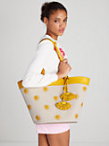 the pier embroidered canvas medium tote, , s7productThumbnail