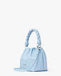 メレンゲ スムース ナッパ レザー ミディアム バケット バッグ, Celeste Blue, Product