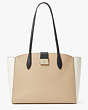 Voyage Colorblocked Large Work Tote, Timeless Taupe Multi, Product