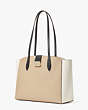 Voyage Colorblocked Large Work Tote, Timeless Taupe Multi, Product