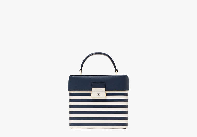 Voyage Striped Small Top-handle Bag, Blazer Blue Multi, Product image number 0