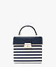 Voyage Striped Small Top-handle Bag, Blazer Blue Multi, ProductTile