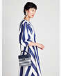 Voyage Striped Small Top-handle Bag, Blazer Blue Multi, Product