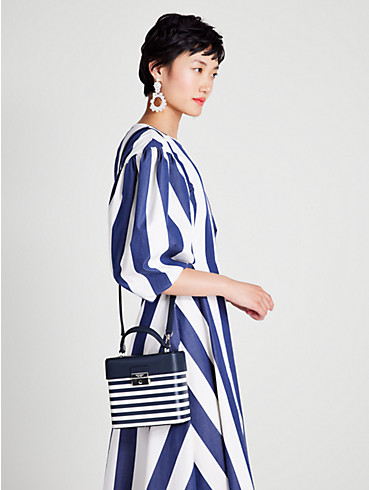 voyage striped small top-handle bag, , rr_productgrid