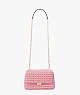 Carlyle Raffia Tweed Medium Shoulder Bag, Pink Multi, ProductTile