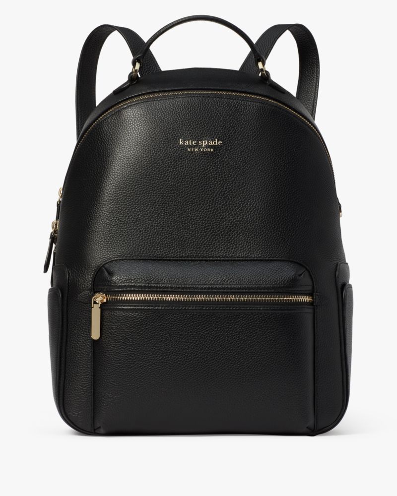 Arriba 53+ imagen kate spade black leather backpack purse