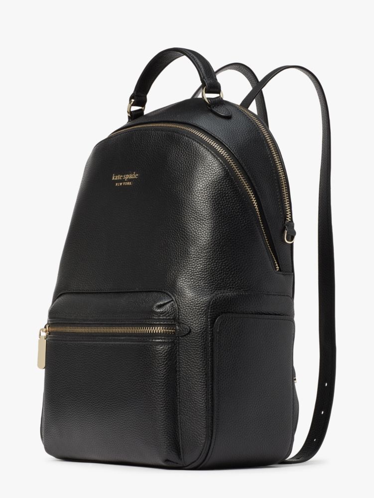 Hudson Large Backpack, Black, Product