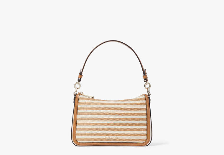 Hudson Striped Medium Convertible Crossbody, Parchment Multi, Product image number 0