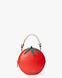 Double Roma Tomato Smooth Leather Small Crossbody, , Product
