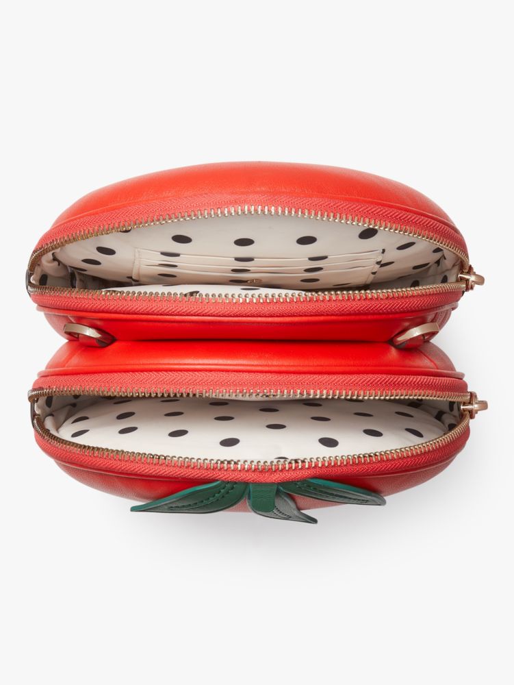 Women's bright red Double Roma Tomato Small Crossbody | Kate Spade New York  FR