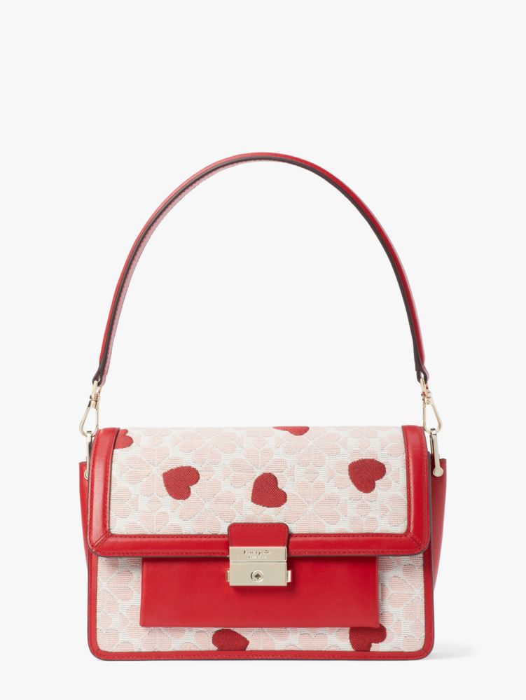 kate spade スペードフラワー ジャカード ボヤージュ ショルダーバッグ-