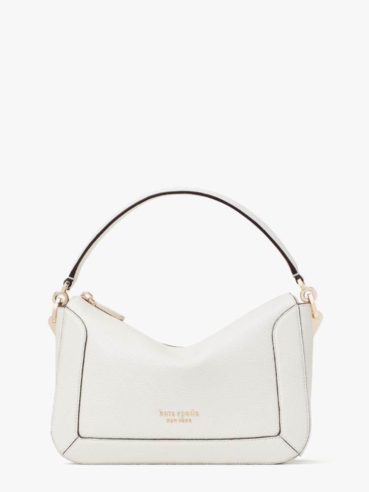 Kate Spade Crush Pebbled Medium Cross Body Bag in White