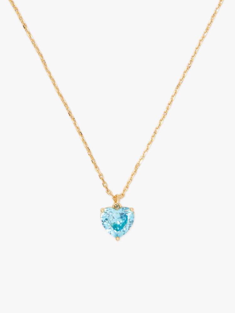 Women's aquamarine my love march heart pendant | Kate Spade New York UK