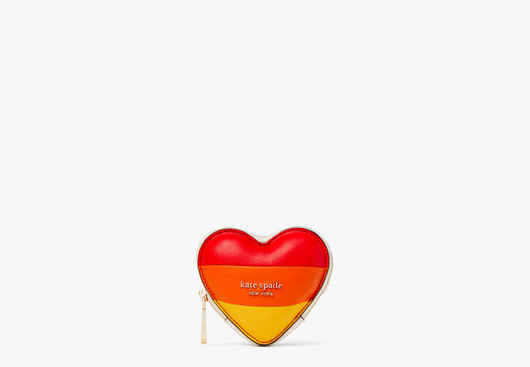 Rainbow 3d Heart Coin Purse, Multi, Product