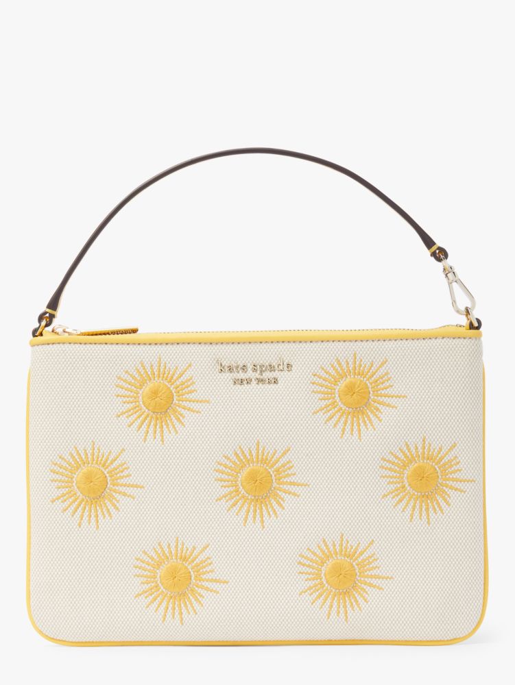 Sunkiss Embroidered Canvas Sun Pouch Wristlet, Morning Light Multi, ProductTile