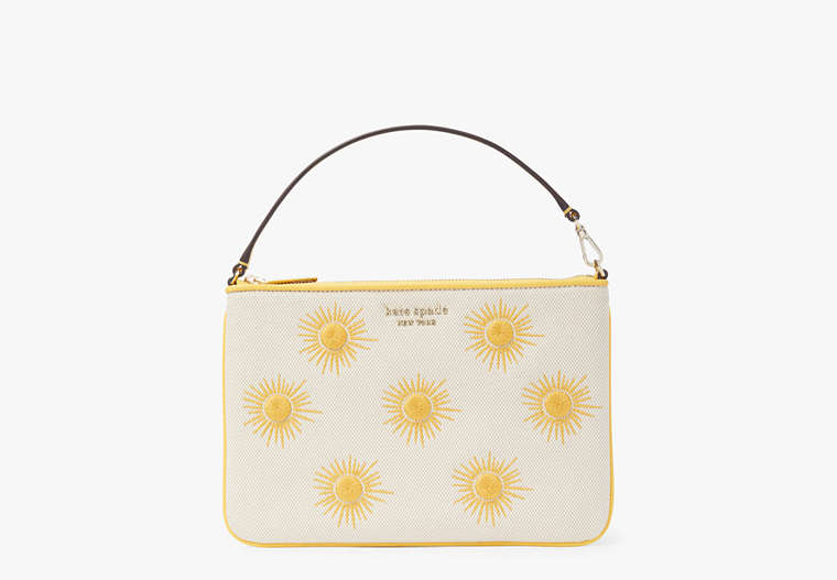 Sunkiss Embroidered Canvas Sun Pouch Wristlet, Morning Light Multi, Product