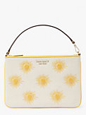 sunkiss embroidered canvas sun pouch wristlet, , s7productThumbnail