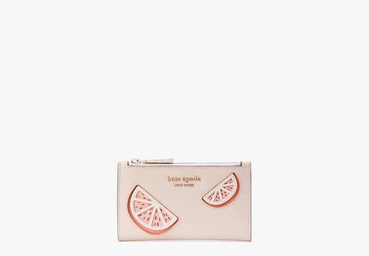 Tini Embellished Small Slim Bifold Wallet, Pale Dogwood, Product image number 0