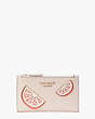 Tini Embellished Small Slim Bifold Wallet, Pale Dogwood, Product