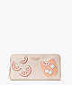 Tini Embellished Zip-around Continental Wallet, Pale Dogwood, ProductTile