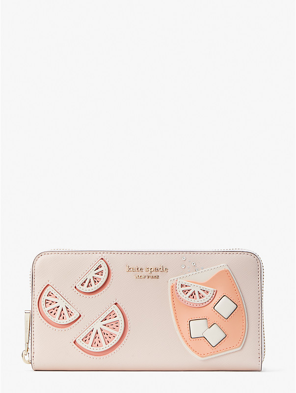 tini embellished zip-around continental wallet, , rr_large