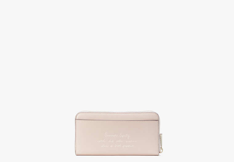 Tini Embellished Zip-around Continental Wallet, Pale Dogwood, Product