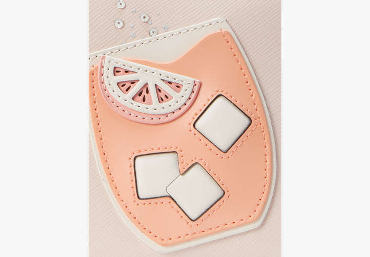 Tini Embellished Zip-around Continental Wallet, Pale Dogwood, Product