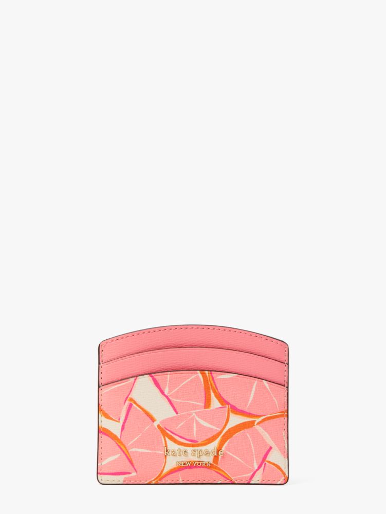 Spencer Grapefruit Cardholder, Pink Multi, Product