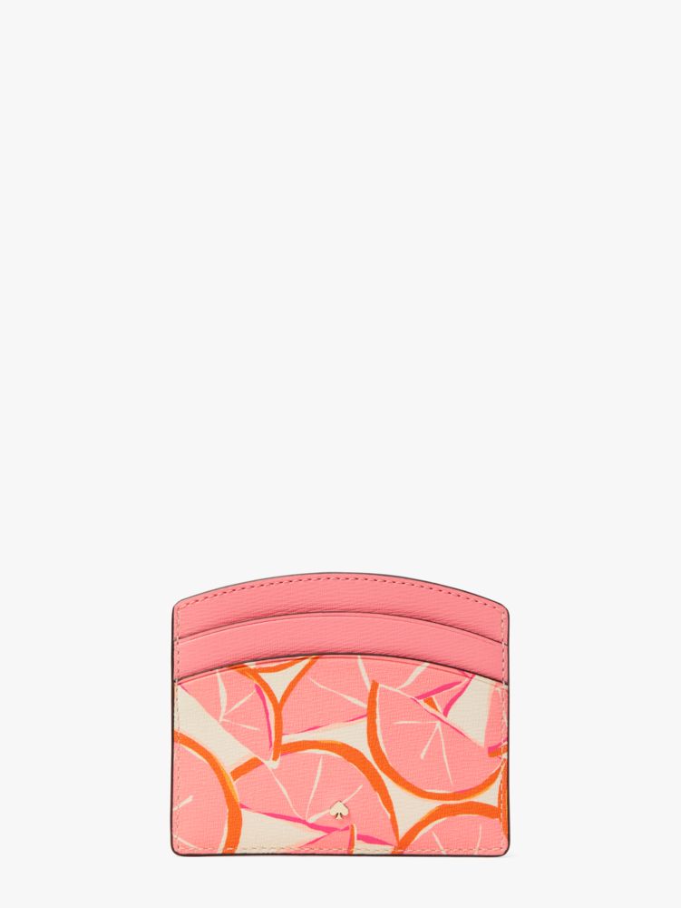 Spencer Grapefruit Cardholder, Pink Multi, Product