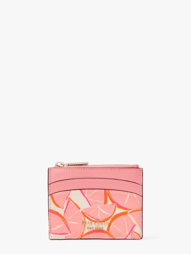 Spencer Grapefruit Coin Card Case, Pink Multi, Product