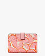Spencer Grapefruit Compact Wallet, Pink Multi, Product