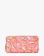Spencer Grapefruit Zip-around Continental Wallet, Pink Multi, Product