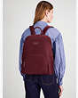 The Little Better Sam Nylon Laptop Backpack, Dark Merlot, Product