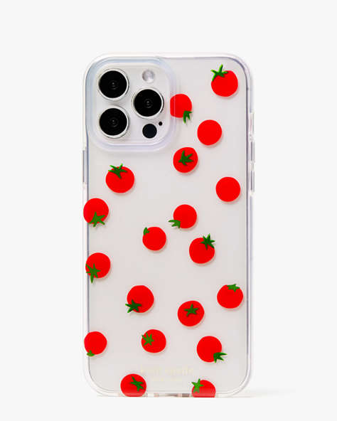 Kate Spade,Roma Tomato iPhone 13 Pro Max Case,Bright Red Multi