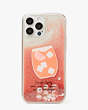 Campari Liquid Glitter iPhone 13 Pro Max Case, Peach Multi, Product