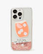 Campari Liquid Glitter iPhone 13 Pro Case, Peach Multi, Product