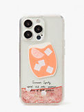 Campari Hülle für iPhone 13 Pro mit Glitzer in Flüssigkeit, , s7productThumbnail