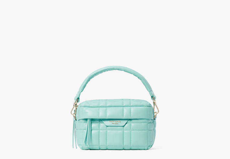Softwhere Quilted Leather Small Convertible Crossbody, Summer Rain, Product image number 0