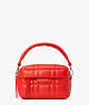 Softwhere Quilted Leather Small Convertible Crossbody, Bright Red, ProductTile