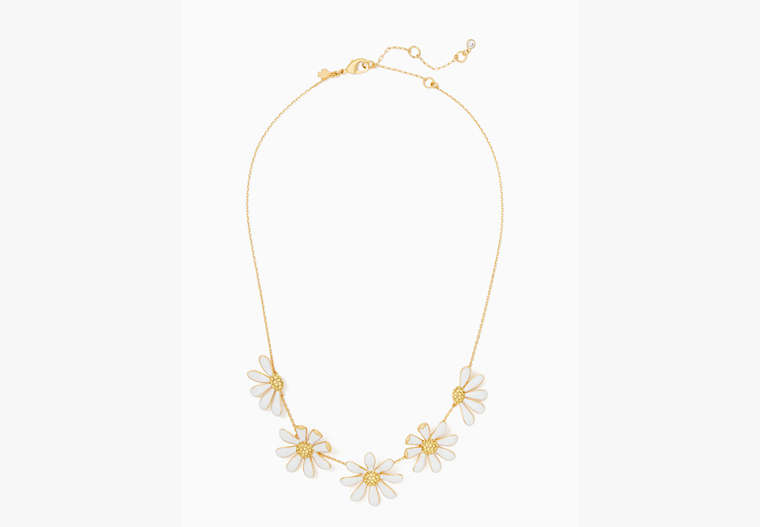 Dazzling Daisies Necklace Necklace, White Multi, Product image number 0