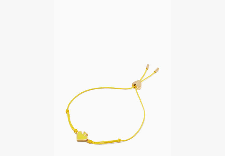 Everyday Spade Enamel Slider Bracelet, Yellow, Product image number 0