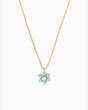 Miosotis Flower Mini Pendant Necklace, Turquoise, Product